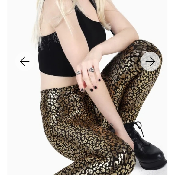 BLACKMILK Cheetah Gold High Waisted Leggings - Limited Edition! - Picture 10 of 12